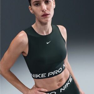Brand New w Tags, Nike Pro Women's Dark Green Sports Bra